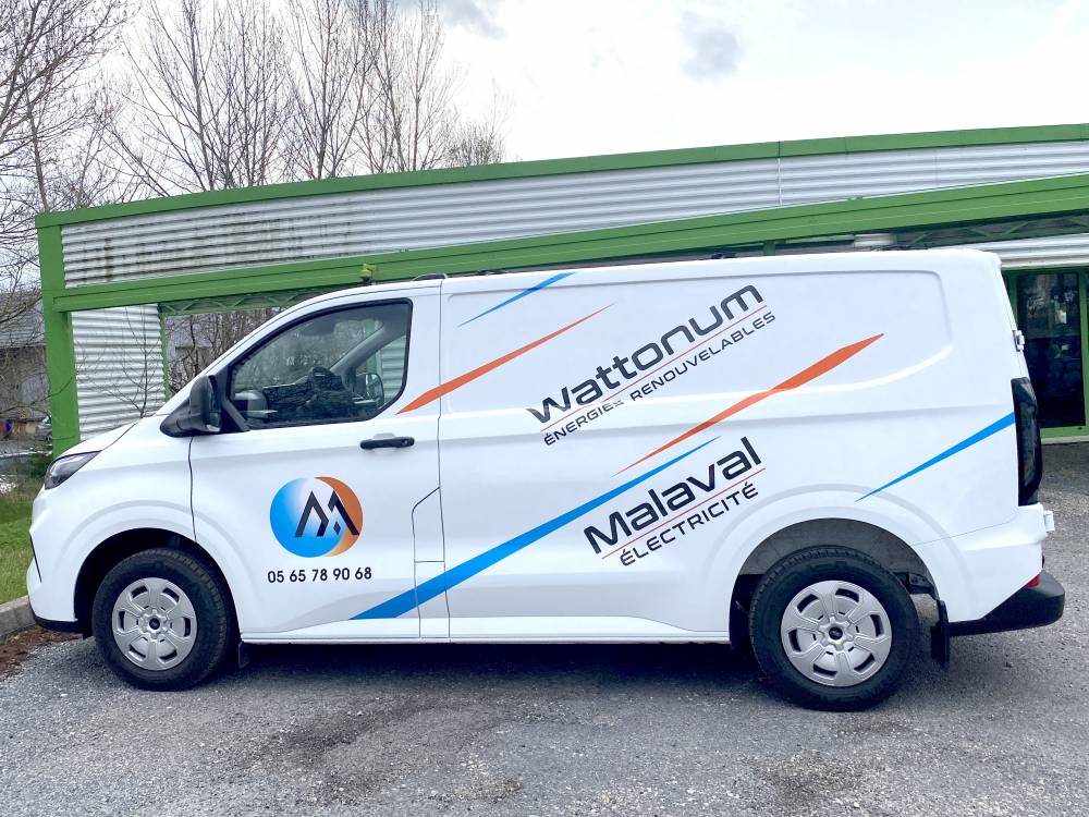 Marquage fourgon en kit adhésif