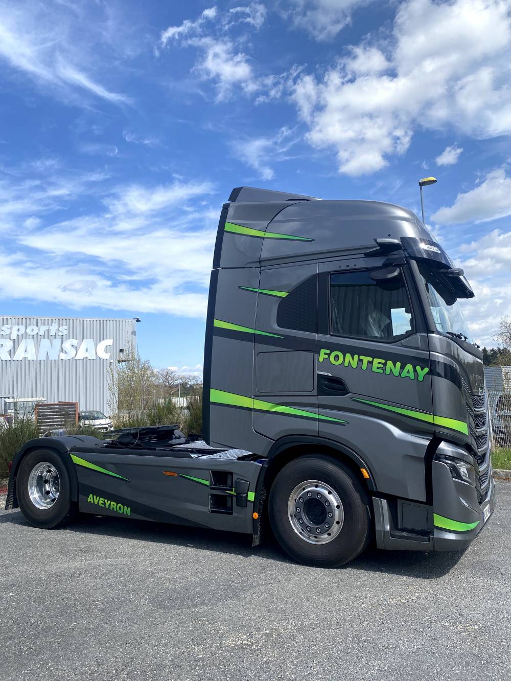 Marquage adhésif numérique cabine camion remorque