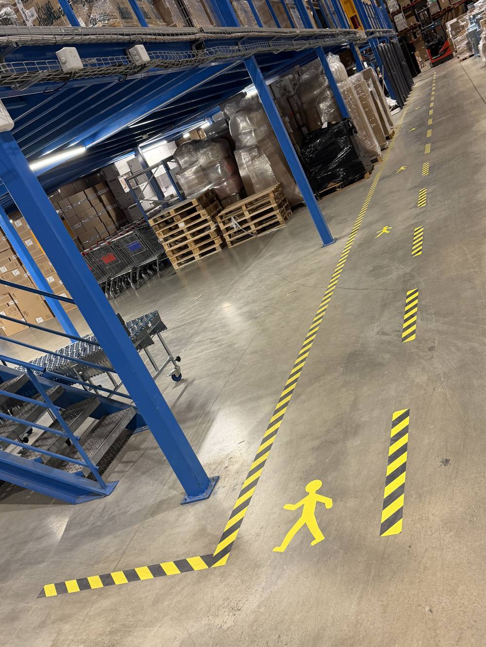 Signalétique de sécurité au sol