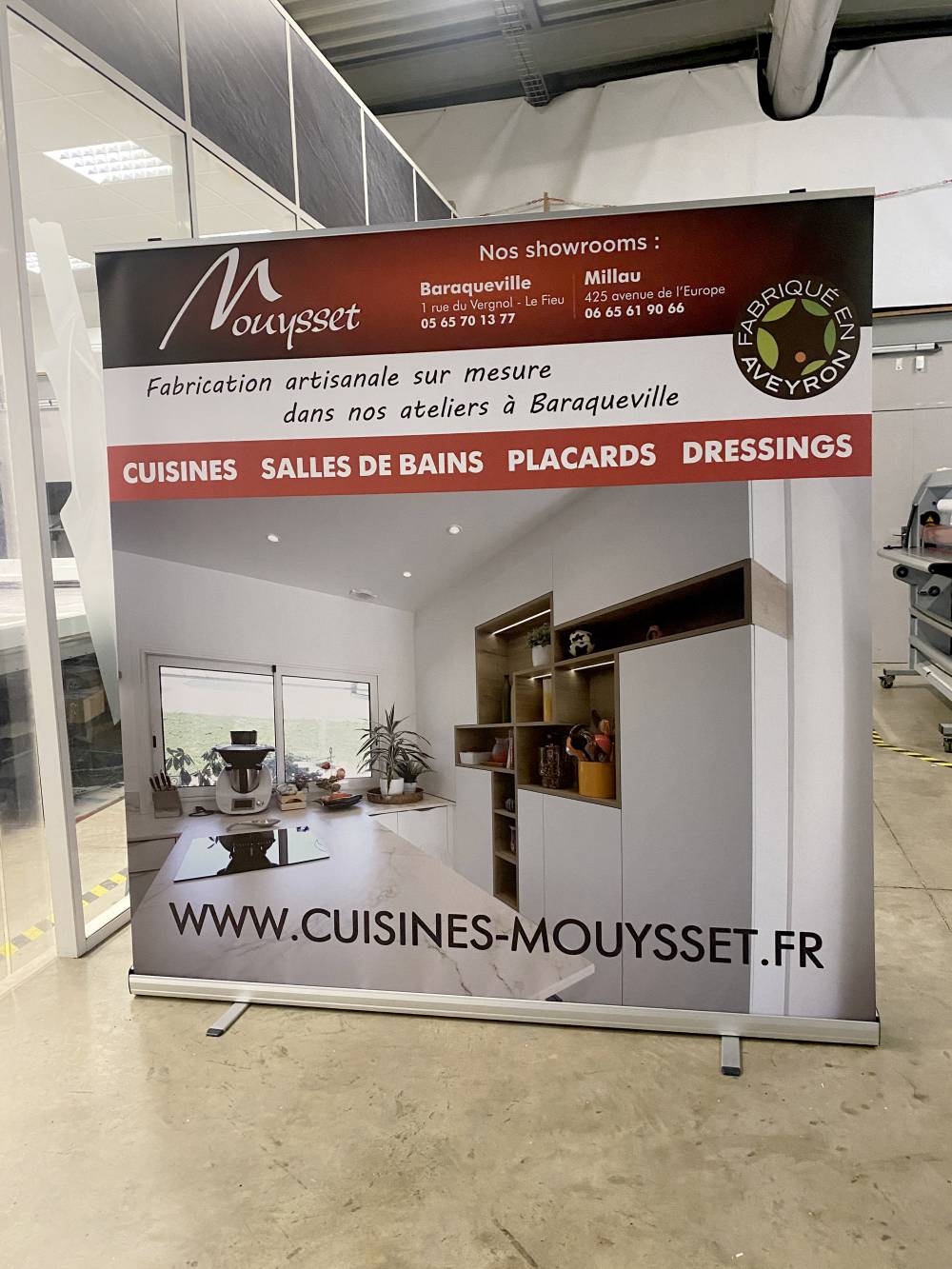 Roll up en 2000 mm de large